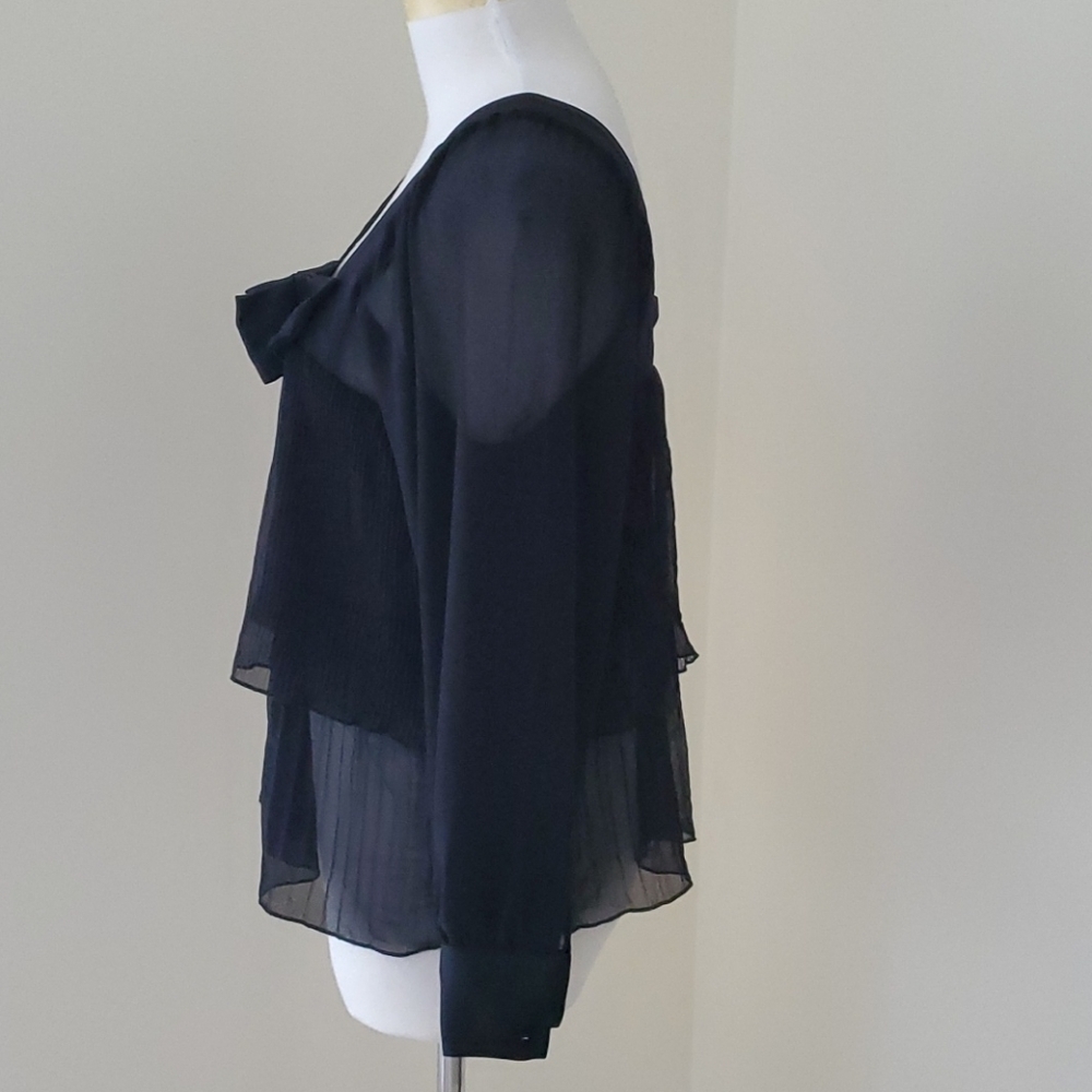 NWT! Zara small pleated long sleeve blouse. - Picture 2 of 8